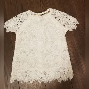 Anthropology lace shirt